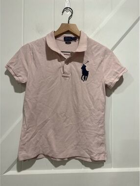 Polo Ralph Lauren Skinny Fit Pink Polo Shirt, Medium